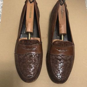 Bragano by Cole Haan Woven leather loafers.
